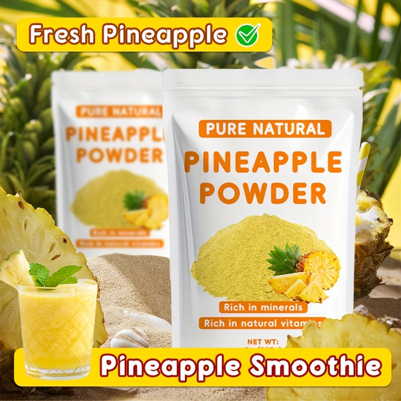 8oz (227g) Green Pineapple Powder – Plant-Based, Allergen-Free, No Added Preservatives, Resealable Bag – Ideal for Smoothies, Baking, and Beverages