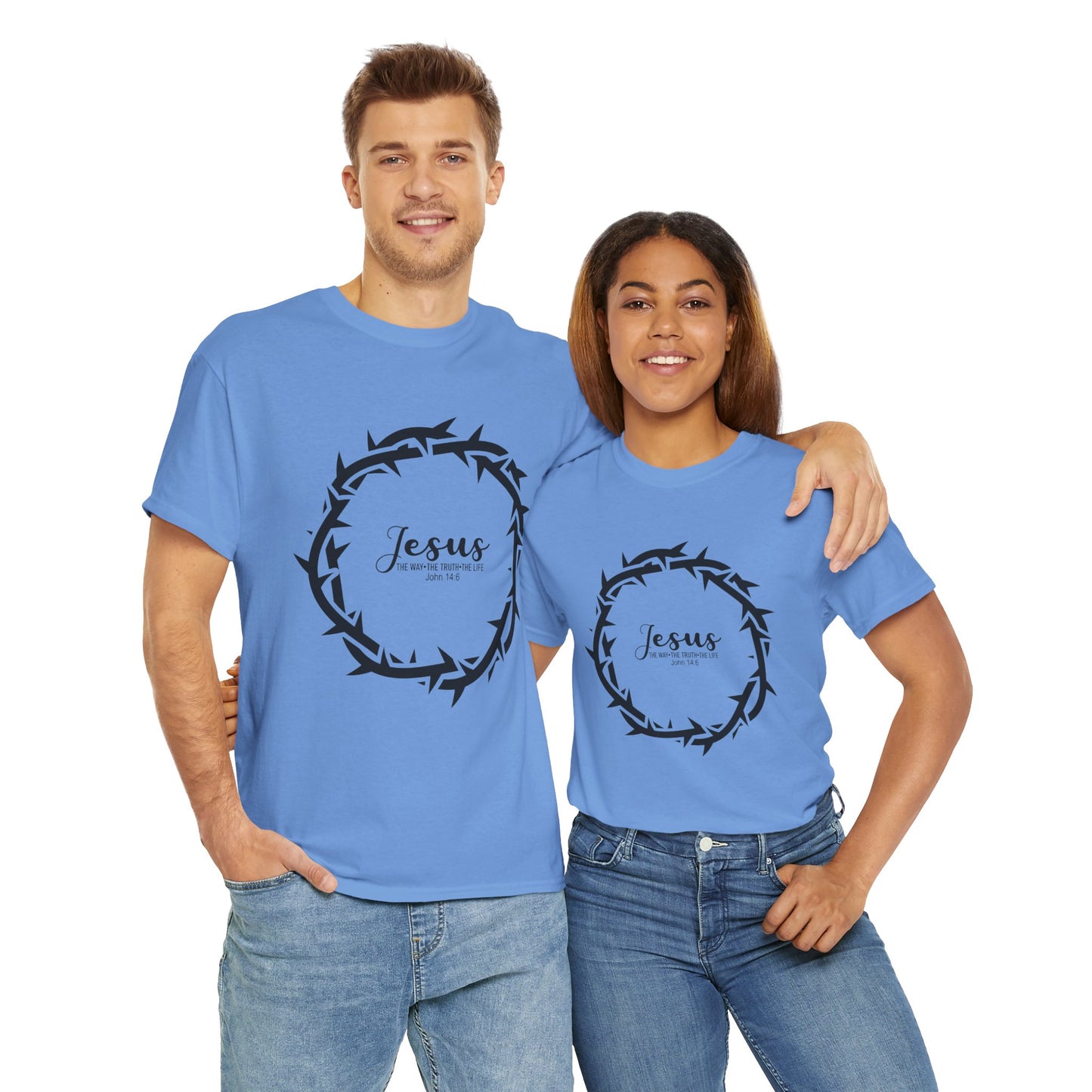 “Jesus Is the Way, the Truth, and the Life” Tee — Unisex Heavy Cotton with Gospel Message