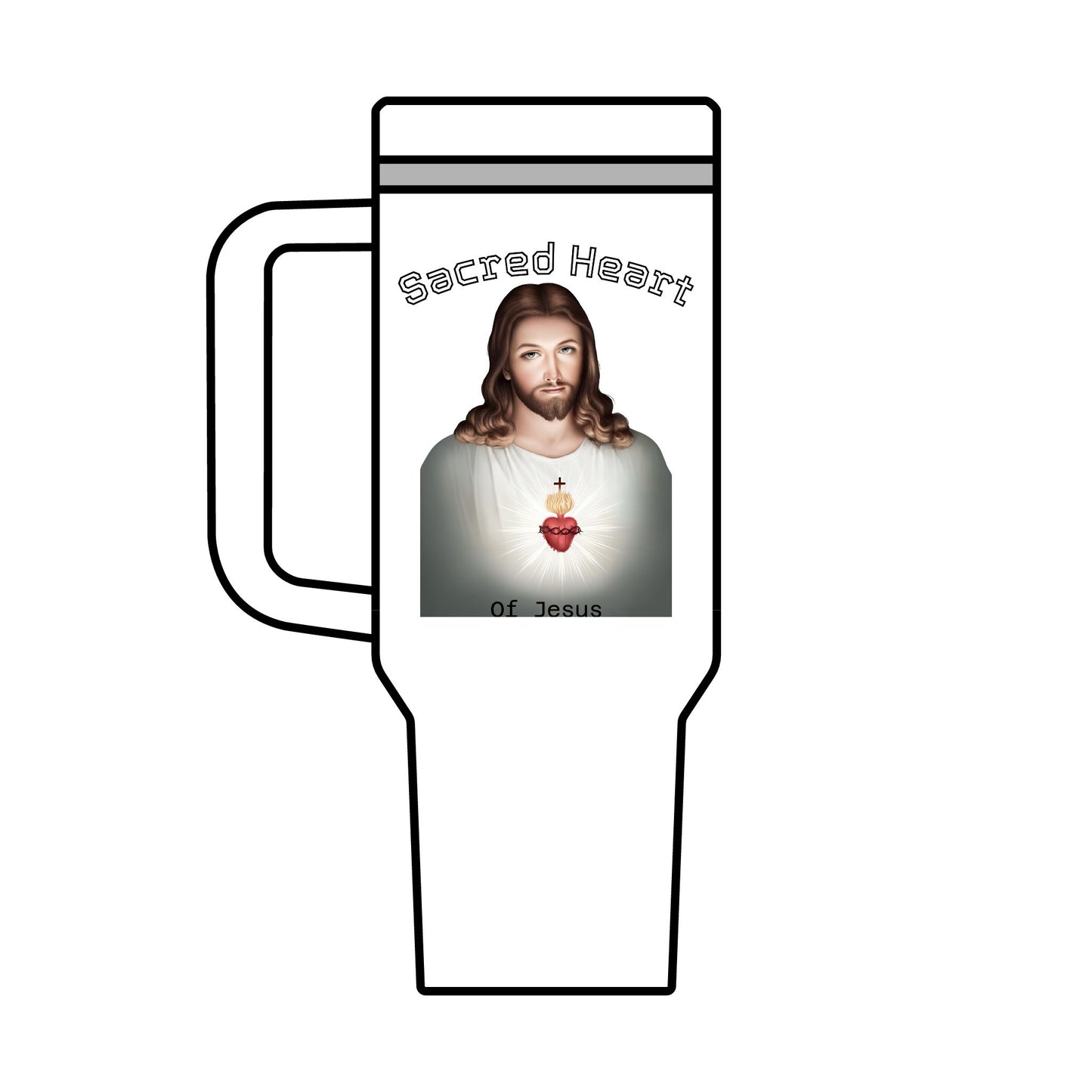 Sacred Heart of Jesus Maxi Cup, 40oz