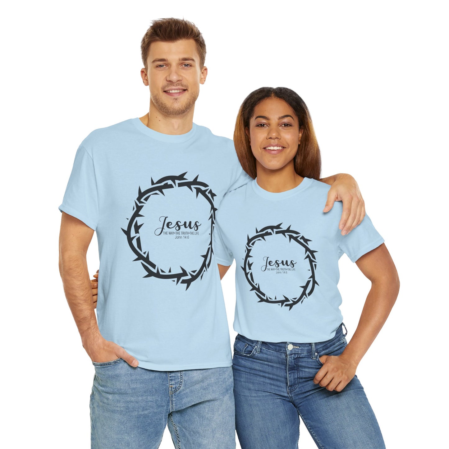 “Jesus Is the Way, the Truth, and the Life” Tee — Unisex Heavy Cotton with Gospel Message