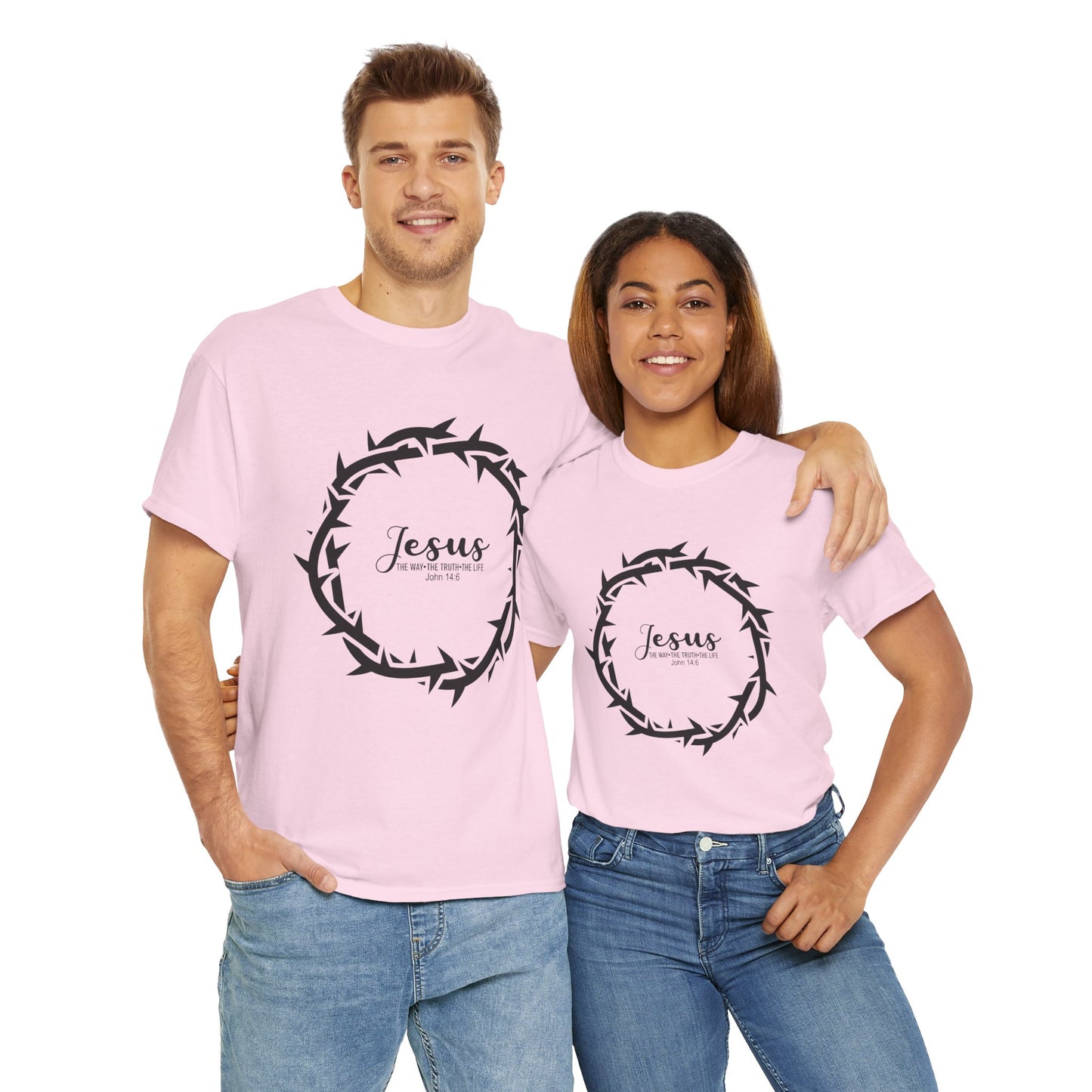 “Jesus Is the Way, the Truth, and the Life” Tee — Unisex Heavy Cotton with Gospel Message