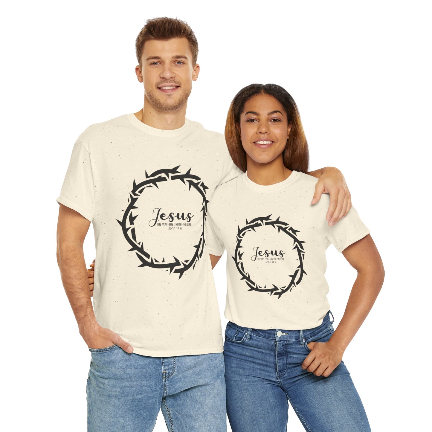 “Jesus Is the Way, the Truth, and the Life” Tee — Unisex Heavy Cotton with Gospel Message