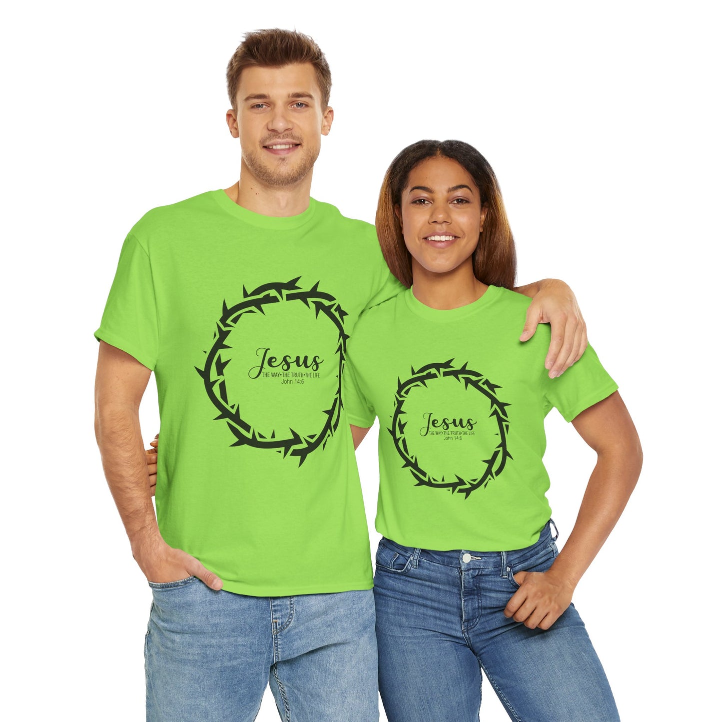 “Jesus Is the Way, the Truth, and the Life” Tee — Unisex Heavy Cotton with Gospel Message