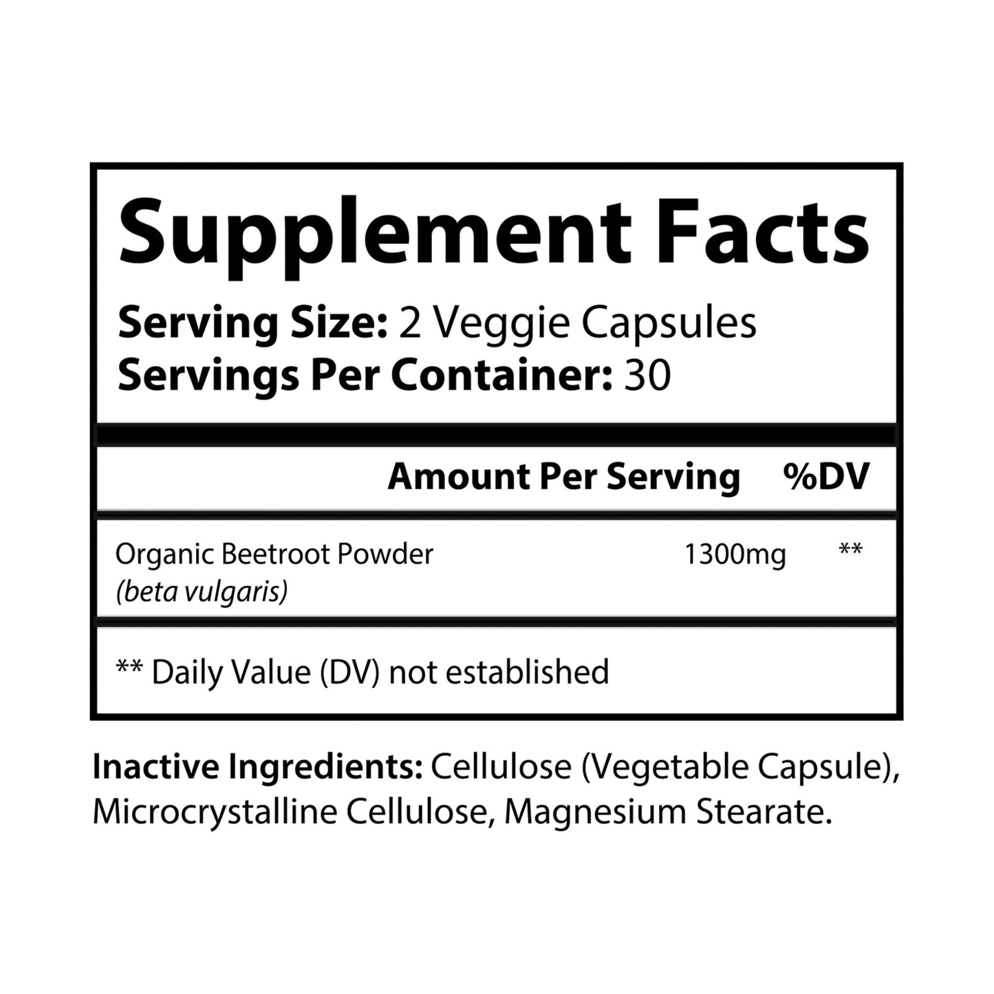 Heavenly Nutrition Beetroot Supplement (60 Capsules)