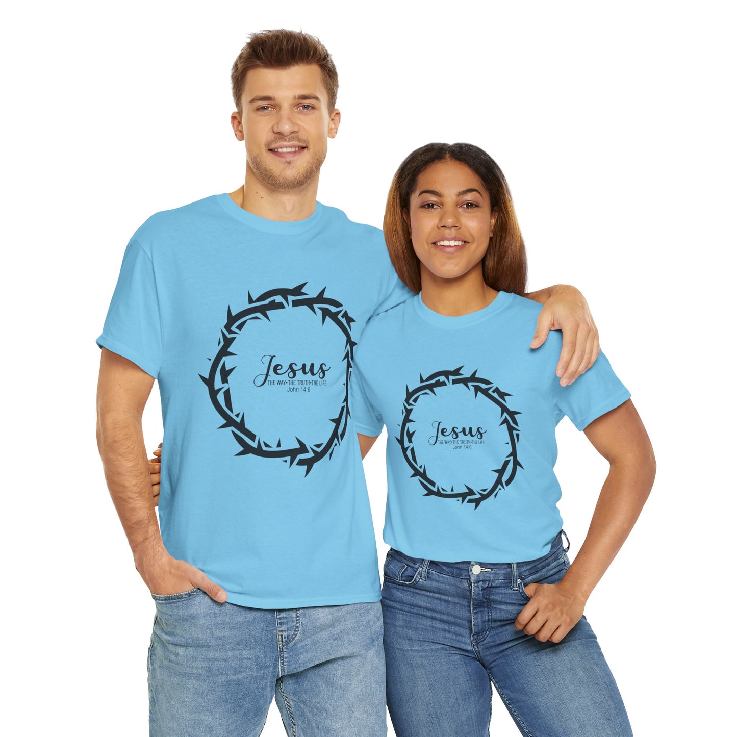 “Jesus Is the Way, the Truth, and the Life” Tee — Unisex Heavy Cotton with Gospel Message