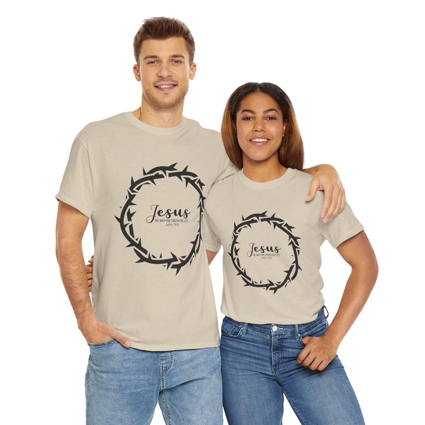 “Jesus Is the Way, the Truth, and the Life” Tee — Unisex Heavy Cotton with Gospel Message