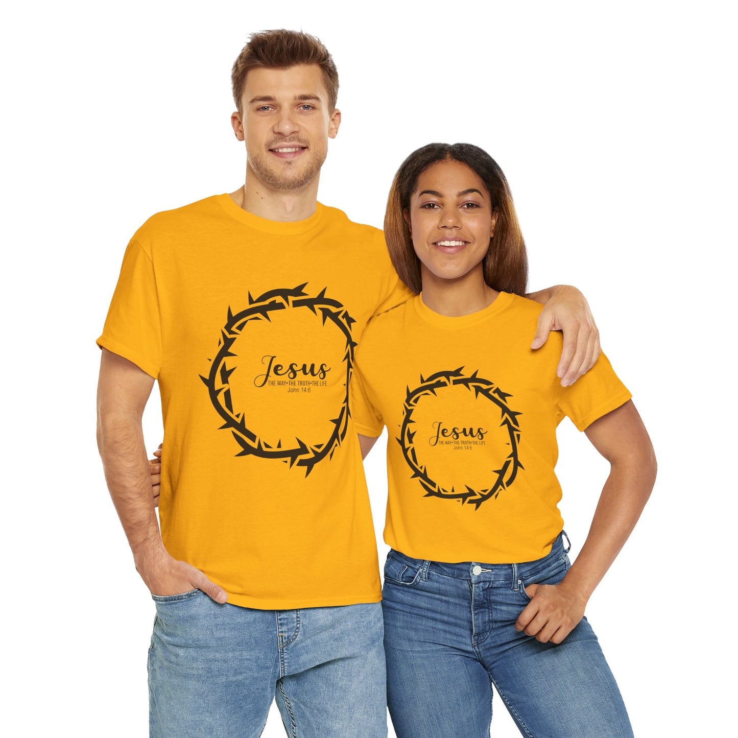 “Jesus Is the Way, the Truth, and the Life” Tee — Unisex Heavy Cotton with Gospel Message