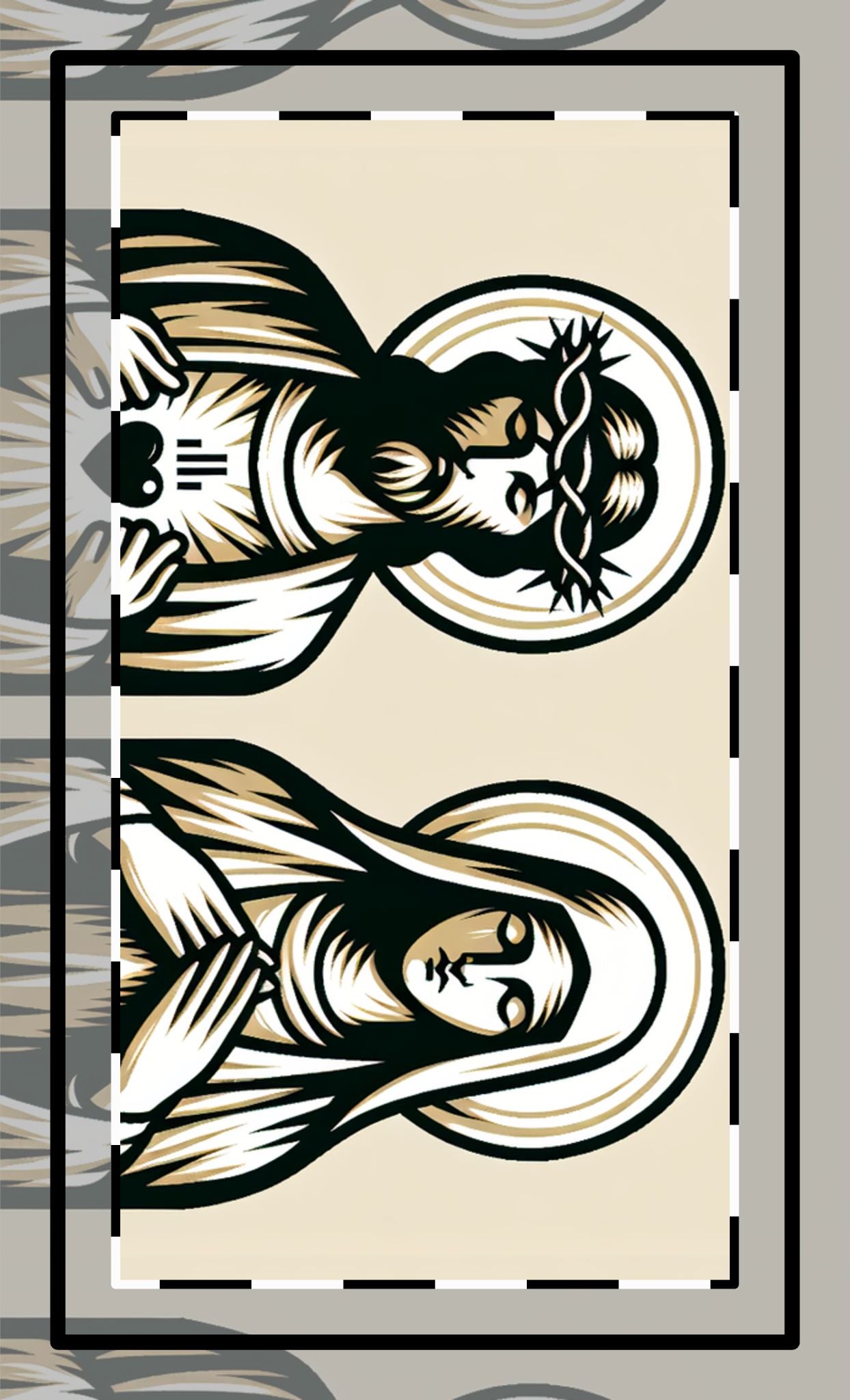 Sacred Heart of Jesus & Immaculate Heart of Mary Custom Shape Magnets