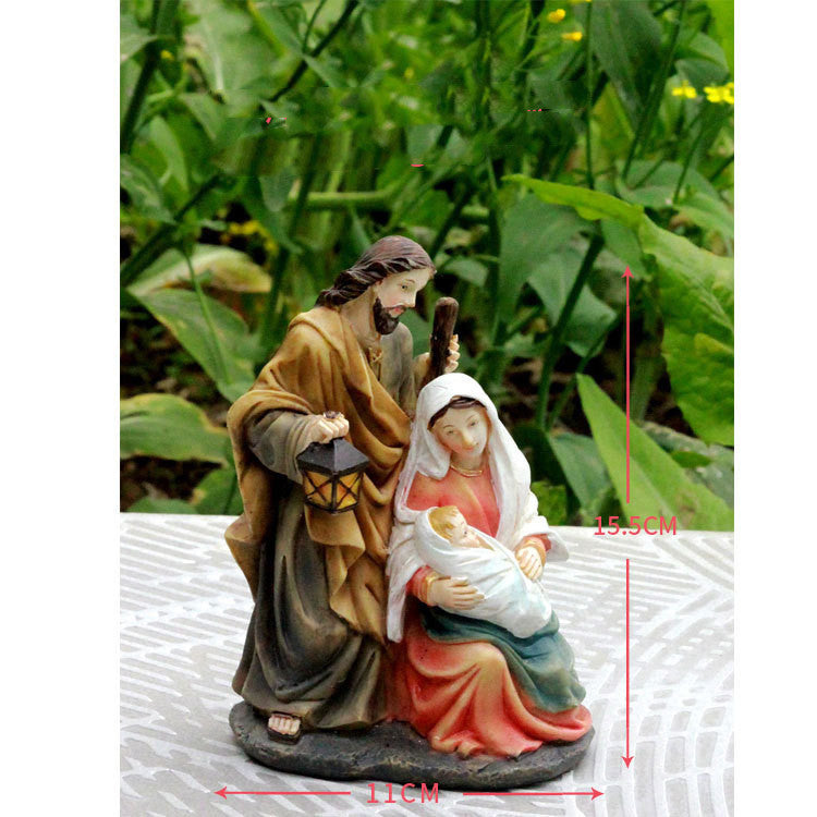 Virgin Mary Resin Statue – Religious Ornament for Home Decoration – Multiple Sizes Available