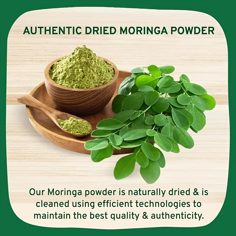VBSWAP USDA Organic Moringa Leaf Powder – 16oz Plant-Based Superfood for Smoothies, Teas & Recipes