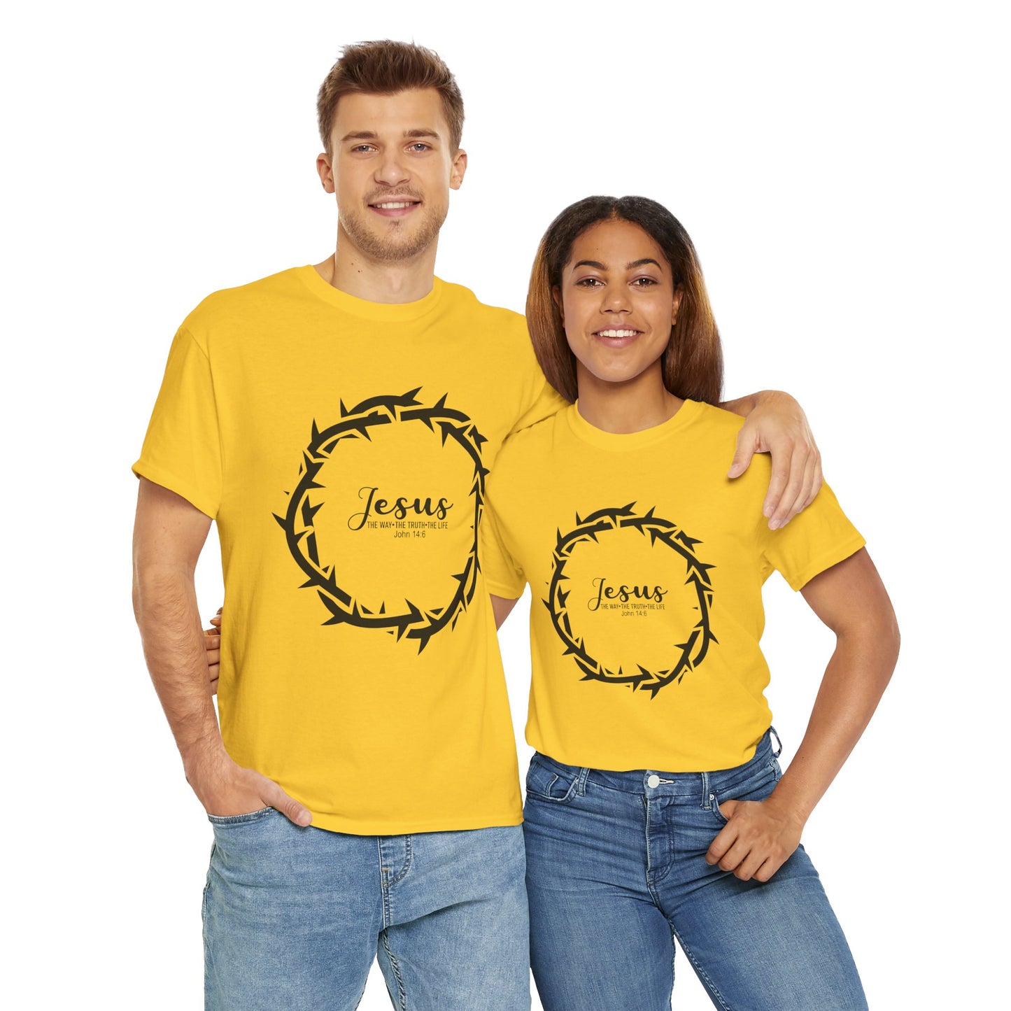 “Jesus Is the Way, the Truth, and the Life” Tee — Unisex Heavy Cotton with Gospel Message