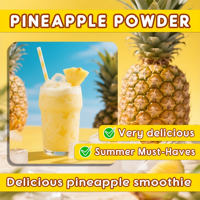 8oz (227g) Green Pineapple Powder – Plant-Based, Allergen-Free, No Added Preservatives, Resealable Bag – Ideal for Smoothies, Baking, and Beverages