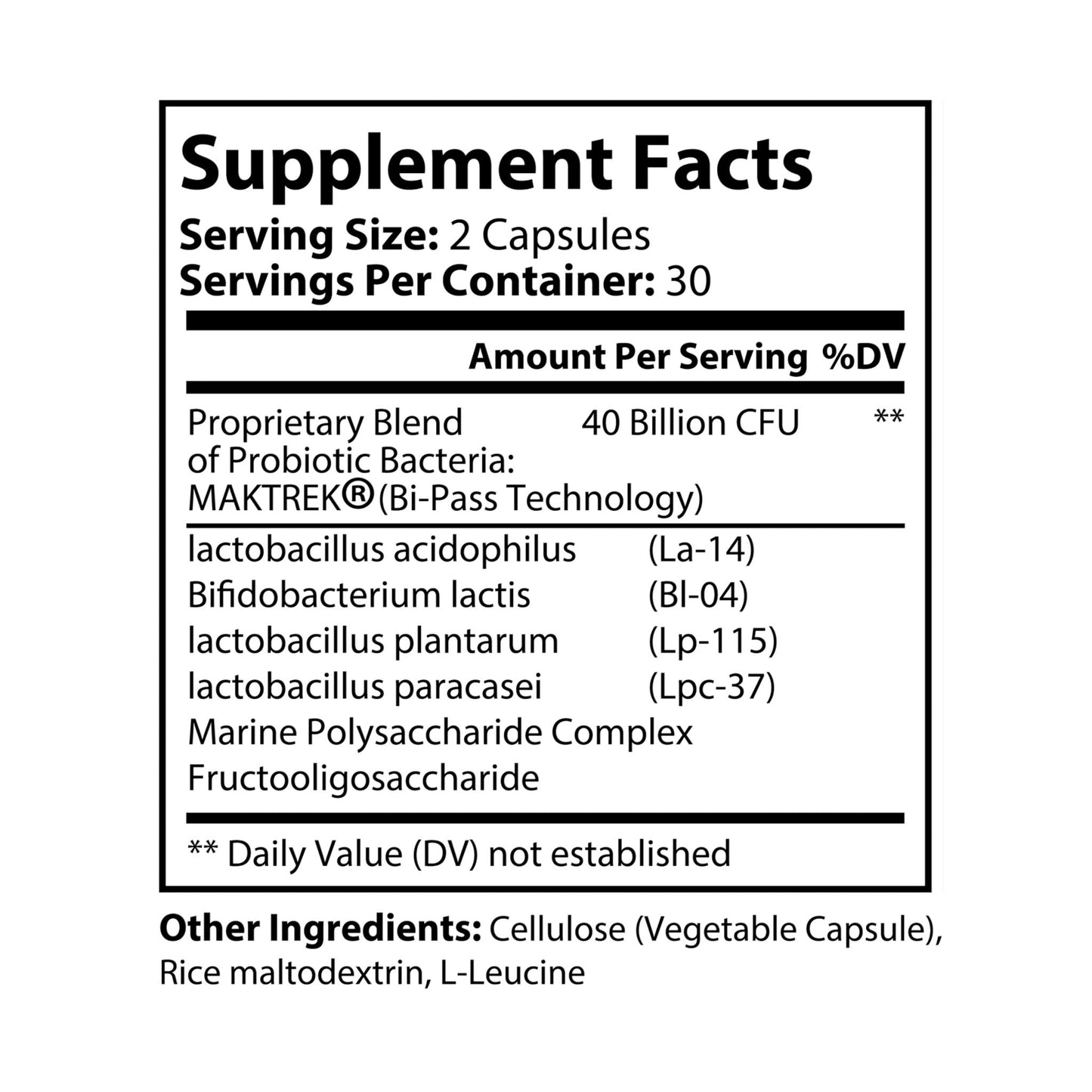 Heavenly Nutrition Probiotics Supplement (60 Capsules)