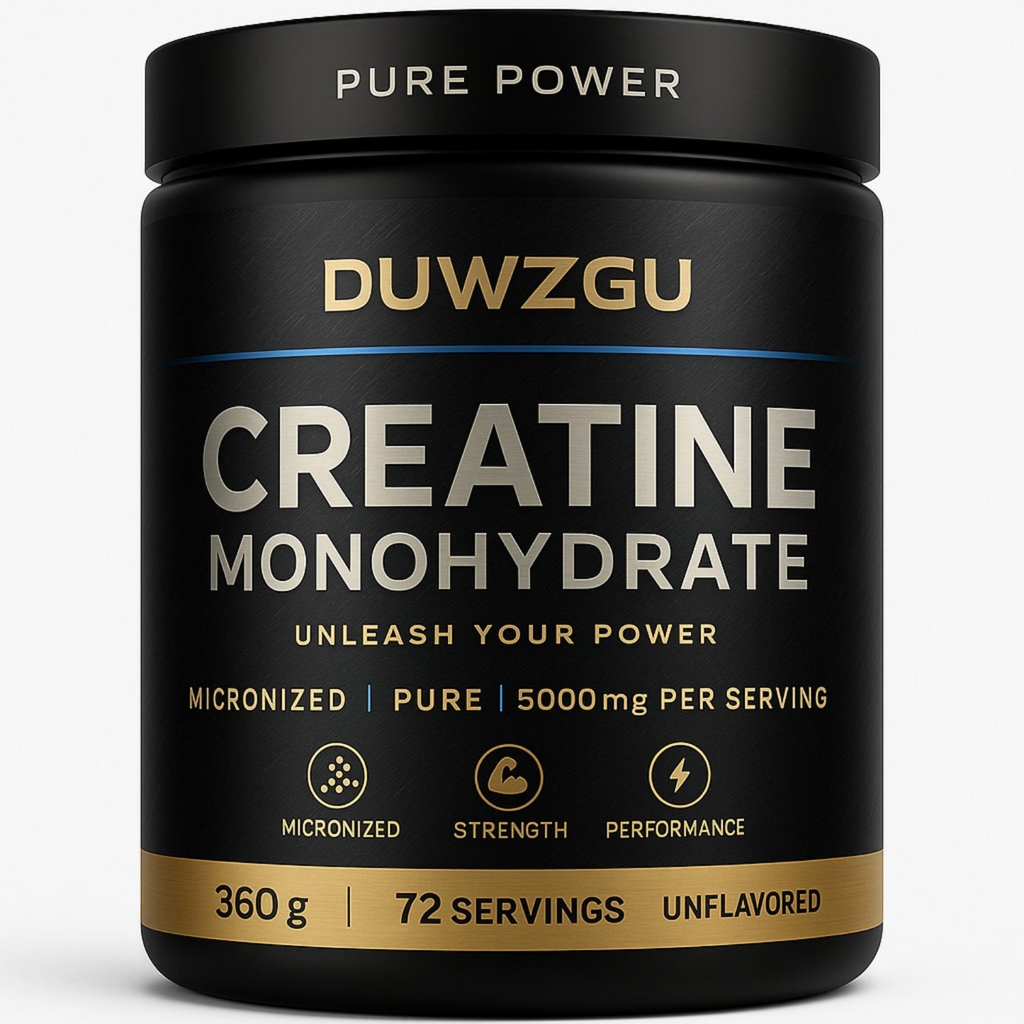 DUWZGU CREATINE MONOHYDRATE Powder – Watermelon Flavored, 5g Creatine per 6g Serving – 1 Pack