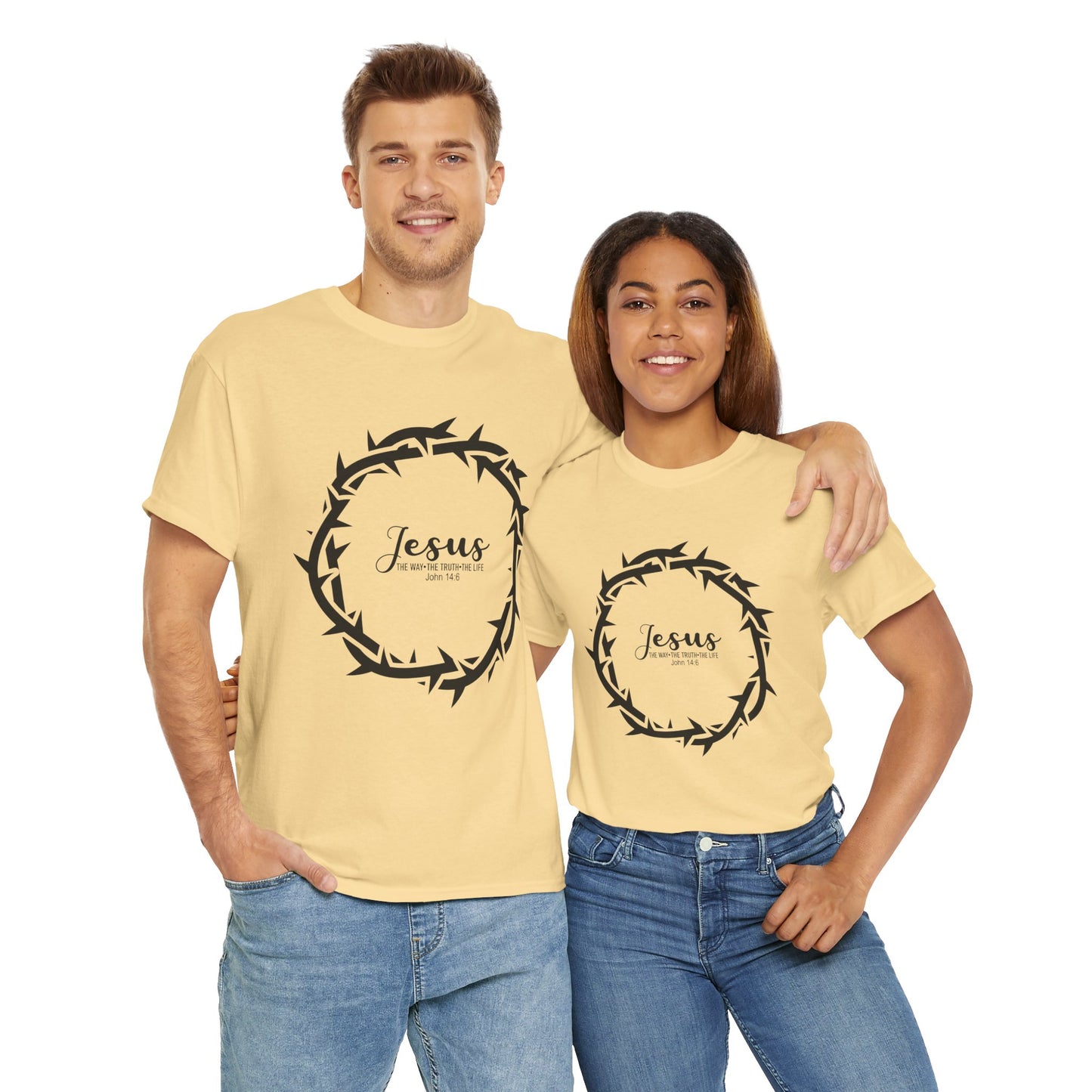“Jesus Is the Way, the Truth, and the Life” Tee — Unisex Heavy Cotton with Gospel Message