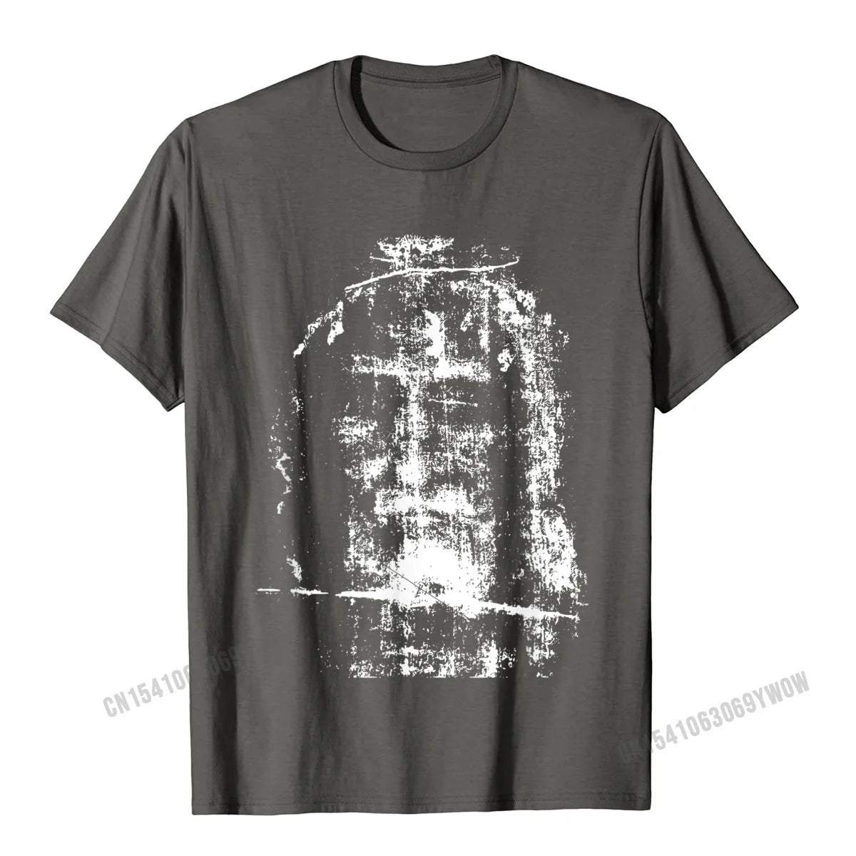 "Shroud of Turin Jesus Christ Face" T-Shirt – Men Casual Cotton Tees, Funny Custom T-Shirts for Spring & Summer