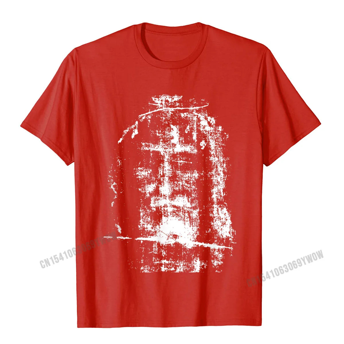 "Shroud of Turin Jesus Christ Face" T-Shirt – Men Casual Cotton Tees, Funny Custom T-Shirts for Spring & Summer