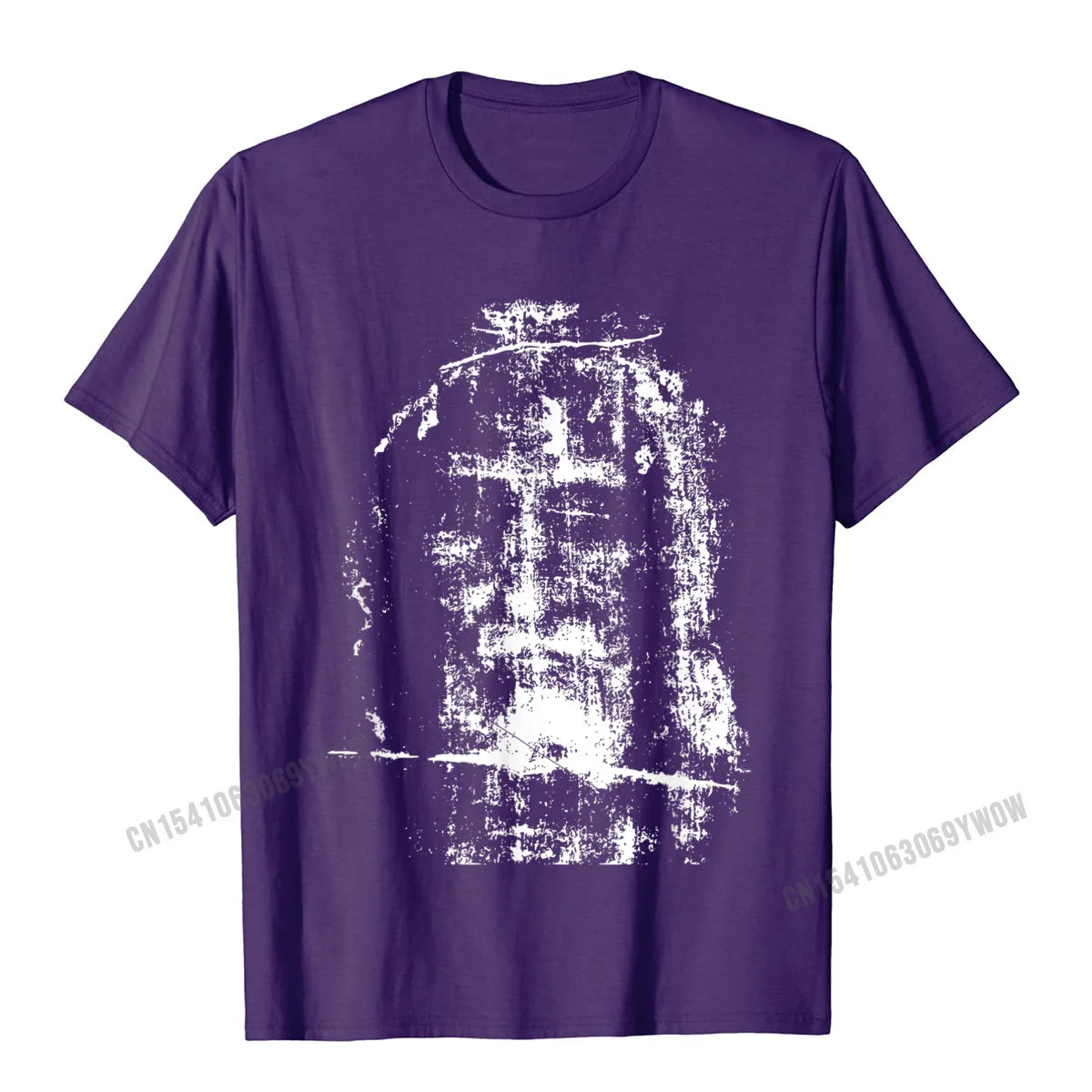 "Shroud of Turin Jesus Christ Face" T-Shirt – Men Casual Cotton Tees, Funny Custom T-Shirts for Spring & Summer