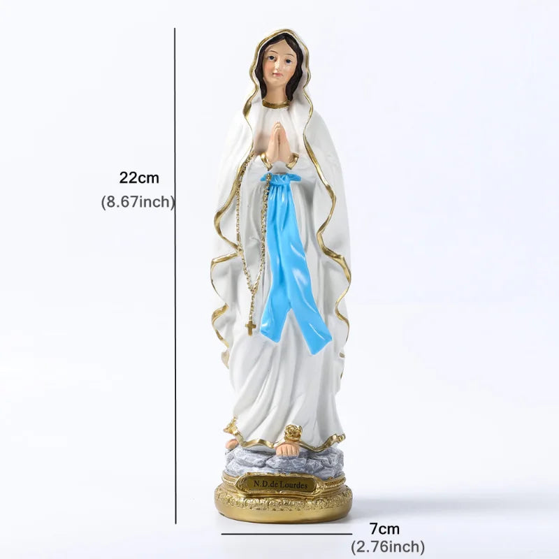 Virgin Mary Resin Statue – Religious Home Décor – Available in Two Sizes (M & L)