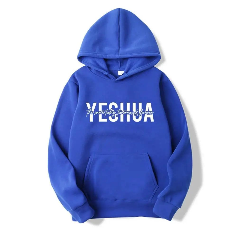 Yeshua Hoodie – Inspirational Bible Verse Pullover Sweatshirt with Cozy Hood, Women’s Faith Apparel