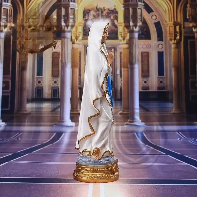 Virgin Mary Resin Statue – Religious Home Décor – Available in Two Sizes (M & L)