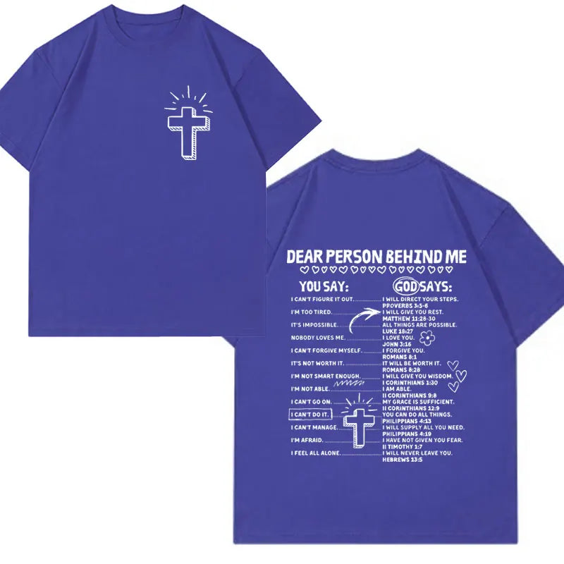 Christian Living Proof of A Loving God Graphic T Shirt Men Women Jesus Bible Verse Vintage Harajuku Fashion Short Sleeve T-shirt