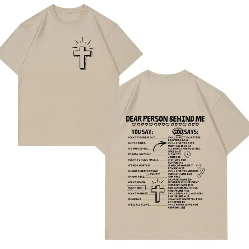 Christian Living Proof of A Loving God Graphic T Shirt Men Women Jesus Bible Verse Vintage Harajuku Fashion Short Sleeve T-shirt