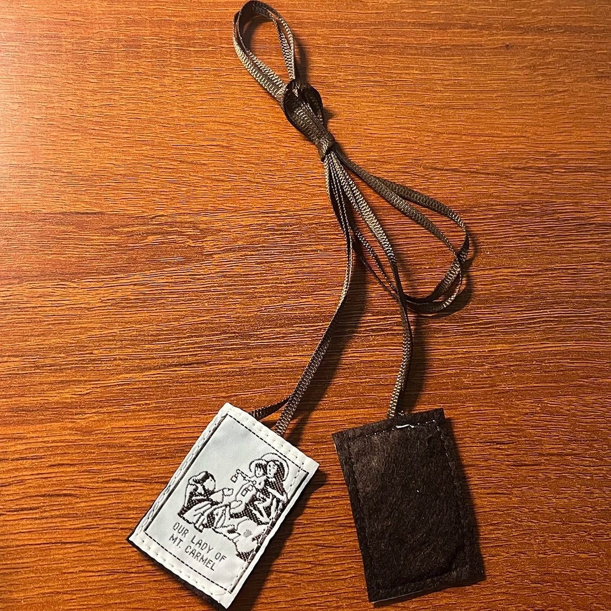 120pcs Handmade Brown Scapular Necklaces – Our Lady of Mount Carmel Catholic Prayer Wear