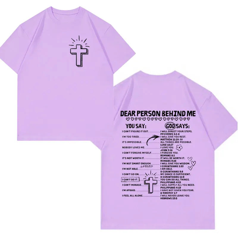 Christian Living Proof of A Loving God Graphic T Shirt Men Women Jesus Bible Verse Vintage Harajuku Fashion Short Sleeve T-shirt