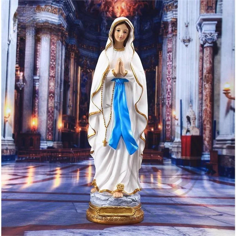 Virgin Mary Resin Statue – Religious Home Décor – Available in Two Sizes (M & L)