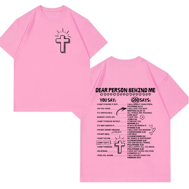 Christian Living Proof of A Loving God Graphic T Shirt Men Women Jesus Bible Verse Vintage Harajuku Fashion Short Sleeve T-shirt