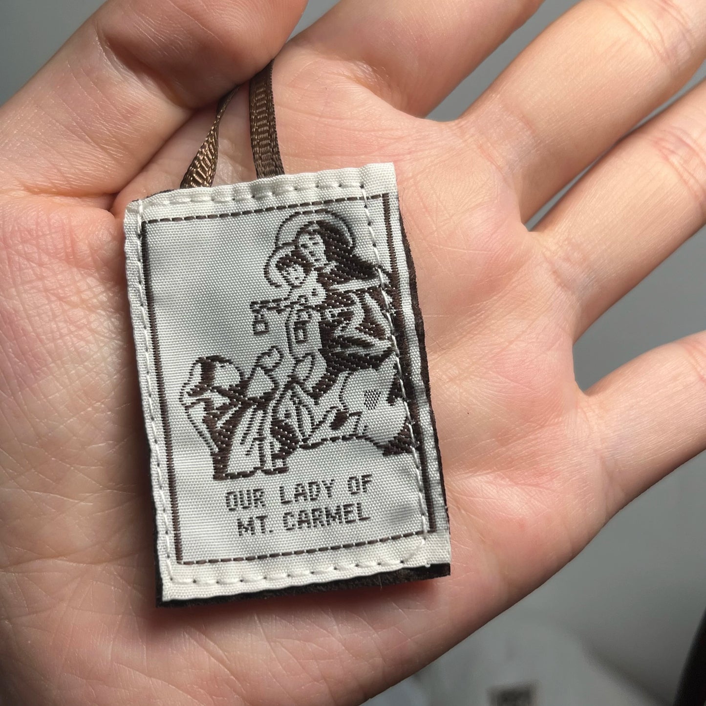 120pcs Handmade Brown Scapular Necklaces – Our Lady of Mount Carmel Catholic Prayer Wear