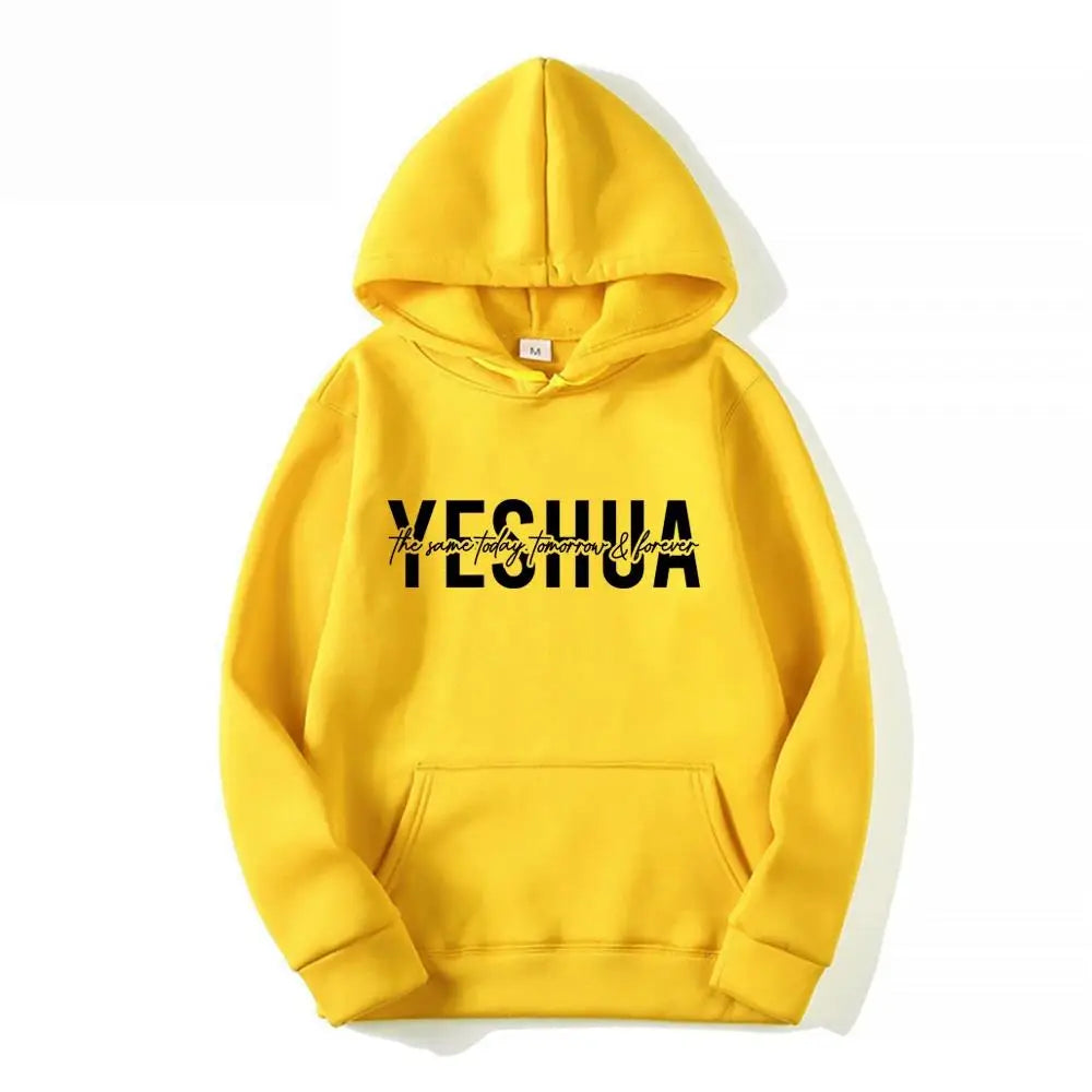 Yeshua Hoodie – Inspirational Bible Verse Pullover Sweatshirt with Cozy Hood, Women’s Faith Apparel