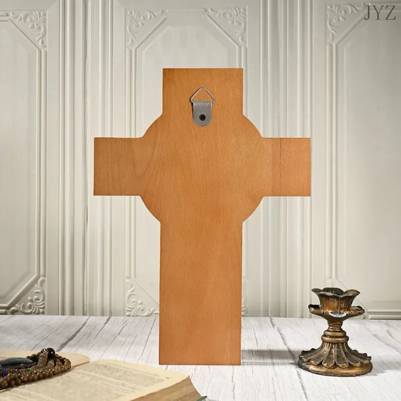 Jesus Crucifix Wall Hanging – Christian Religious Decoration for Home or Church