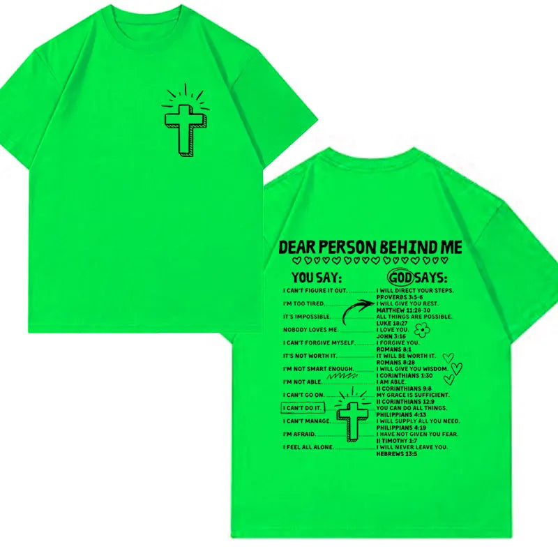 Christian Living Proof of A Loving God Graphic T Shirt Men Women Jesus Bible Verse Vintage Harajuku Fashion Short Sleeve T-shirt