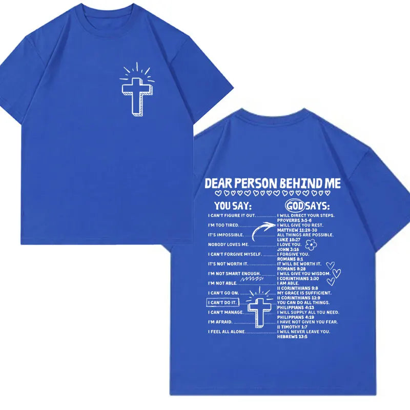 Christian Living Proof of A Loving God Graphic T Shirt Men Women Jesus Bible Verse Vintage Harajuku Fashion Short Sleeve T-shirt