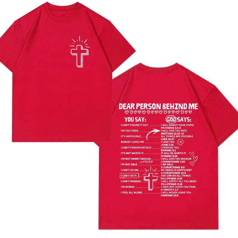 Christian Living Proof of A Loving God Graphic T Shirt Men Women Jesus Bible Verse Vintage Harajuku Fashion Short Sleeve T-shirt