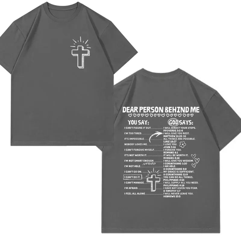 Christian Living Proof of A Loving God Graphic T Shirt Men Women Jesus Bible Verse Vintage Harajuku Fashion Short Sleeve T-shirt