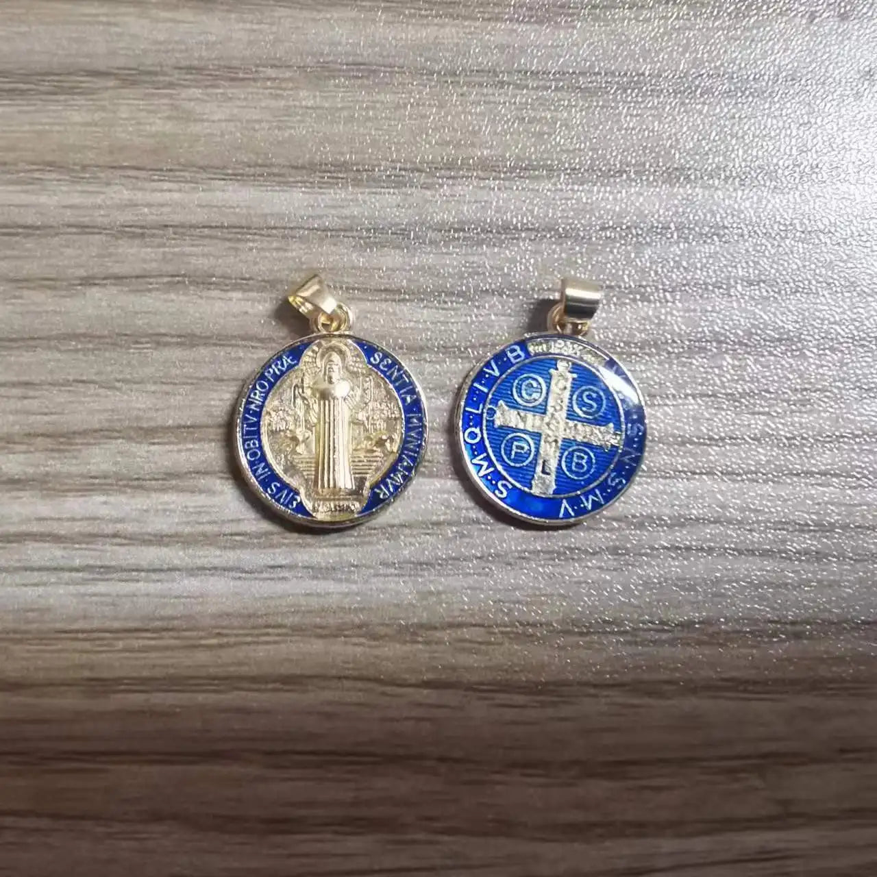 12 Pieces St. Benedict Double-Sided Catholic Medals - Religious Charm Pendants for Necklaces, Gift Accessories