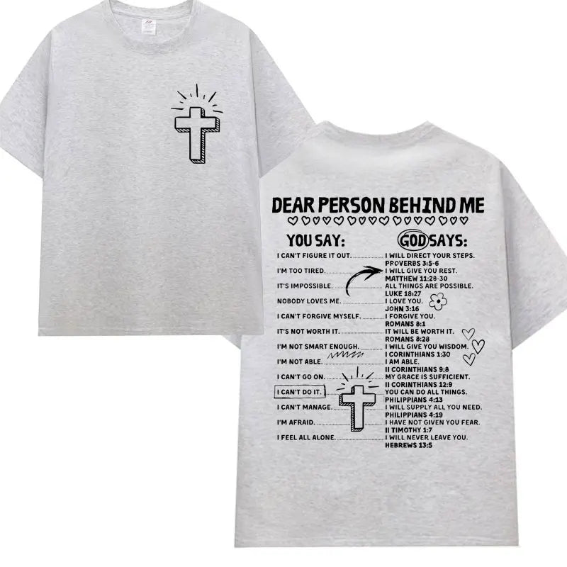 Christian Living Proof of A Loving God Graphic T Shirt Men Women Jesus Bible Verse Vintage Harajuku Fashion Short Sleeve T-shirt