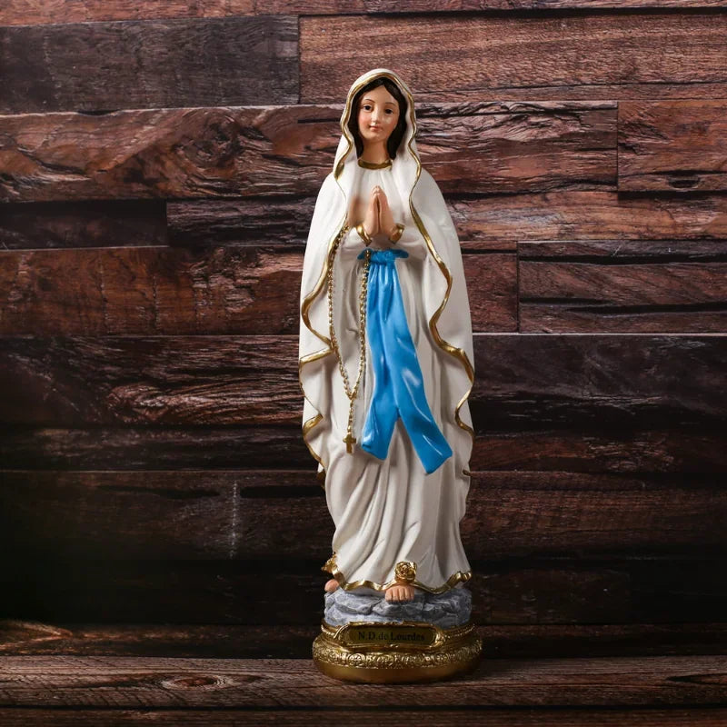 Virgin Mary Resin Statue – Religious Home Décor – Available in Two Sizes (M & L)