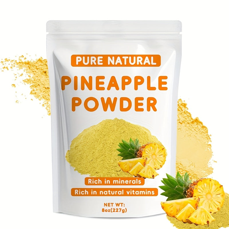 8oz (227g) Green Pineapple Powder – Plant-Based, Allergen-Free, No Added Preservatives, Resealable Bag – Ideal for Smoothies, Baking, and Beverages