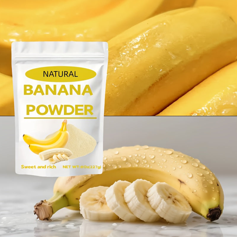 Natural Banana Powder 8oz (227g) – Pure, Unflavored, Preservative-Free – Ideal for Baking, Smoothies & Beverages