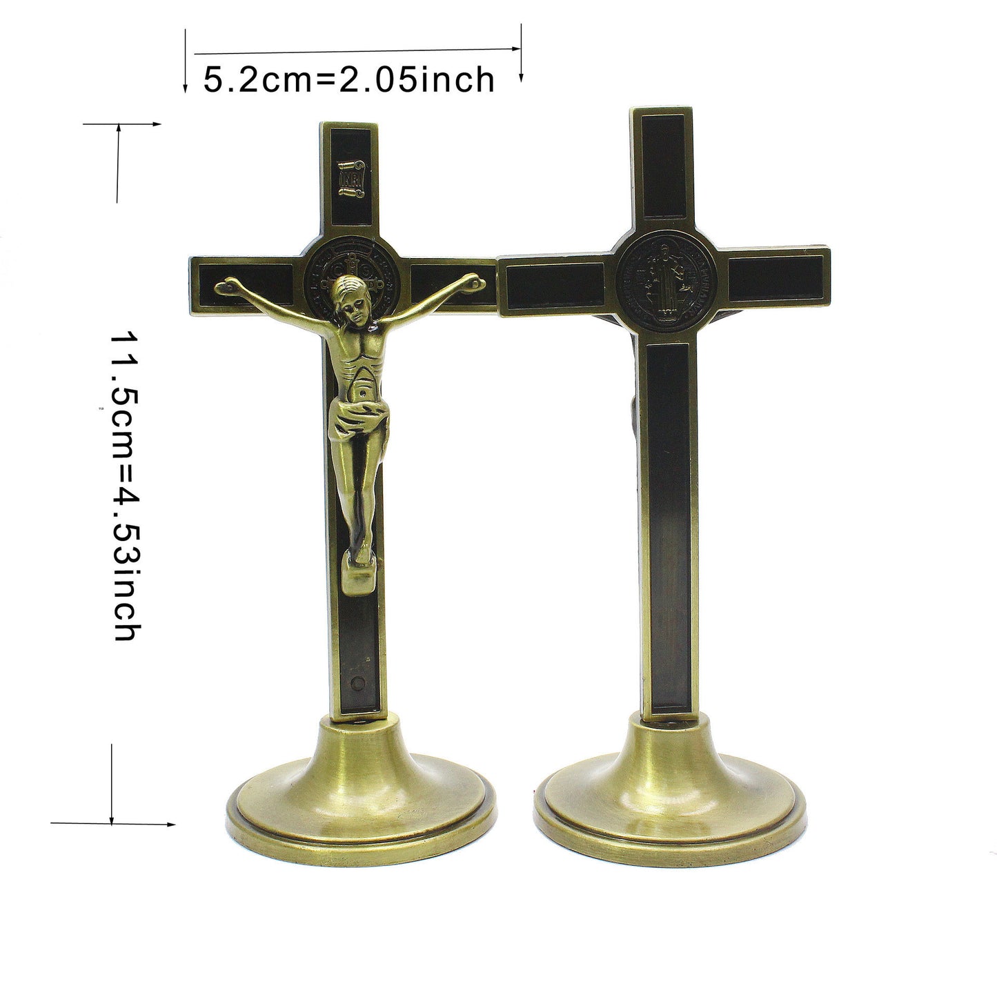 Cross Christ Bitter Metal Statue – Catholic Jesus Church Icon Decoration