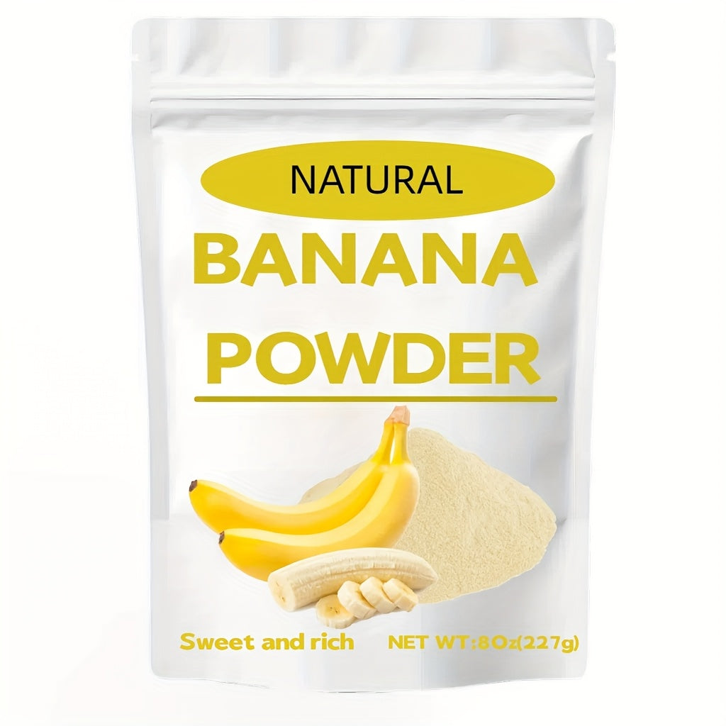 Natural Banana Powder 8oz (227g) – Pure, Unflavored, Preservative-Free – Ideal for Baking, Smoothies & Beverages