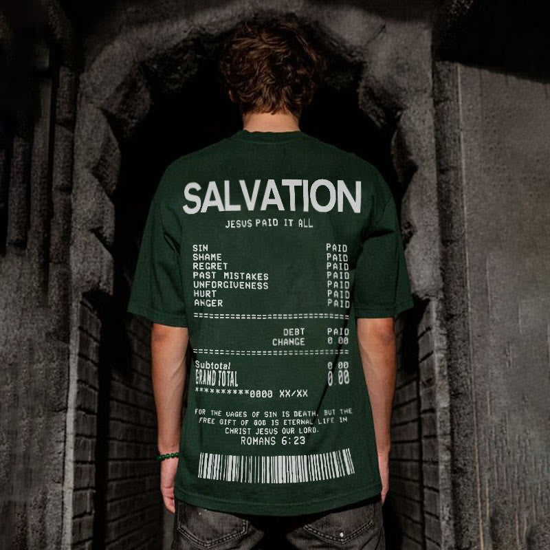 "Salvation Jesus Paid It All" T-shirt