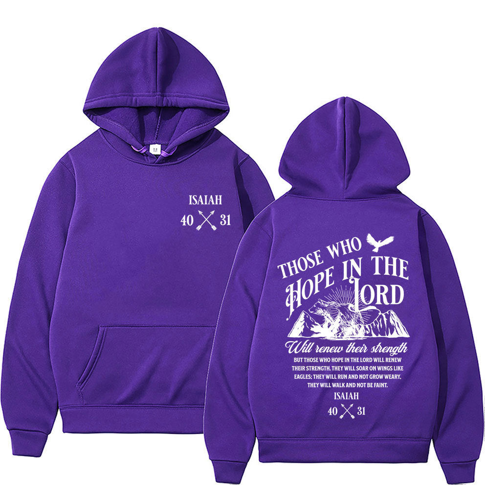 Jesus Letters Print Hoodies Men Women's Clothing