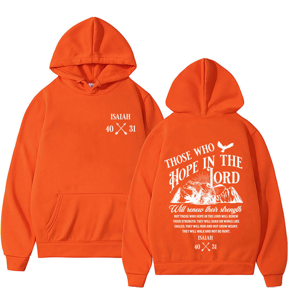 Jesus Letters Print Hoodies Men Women's Clothing