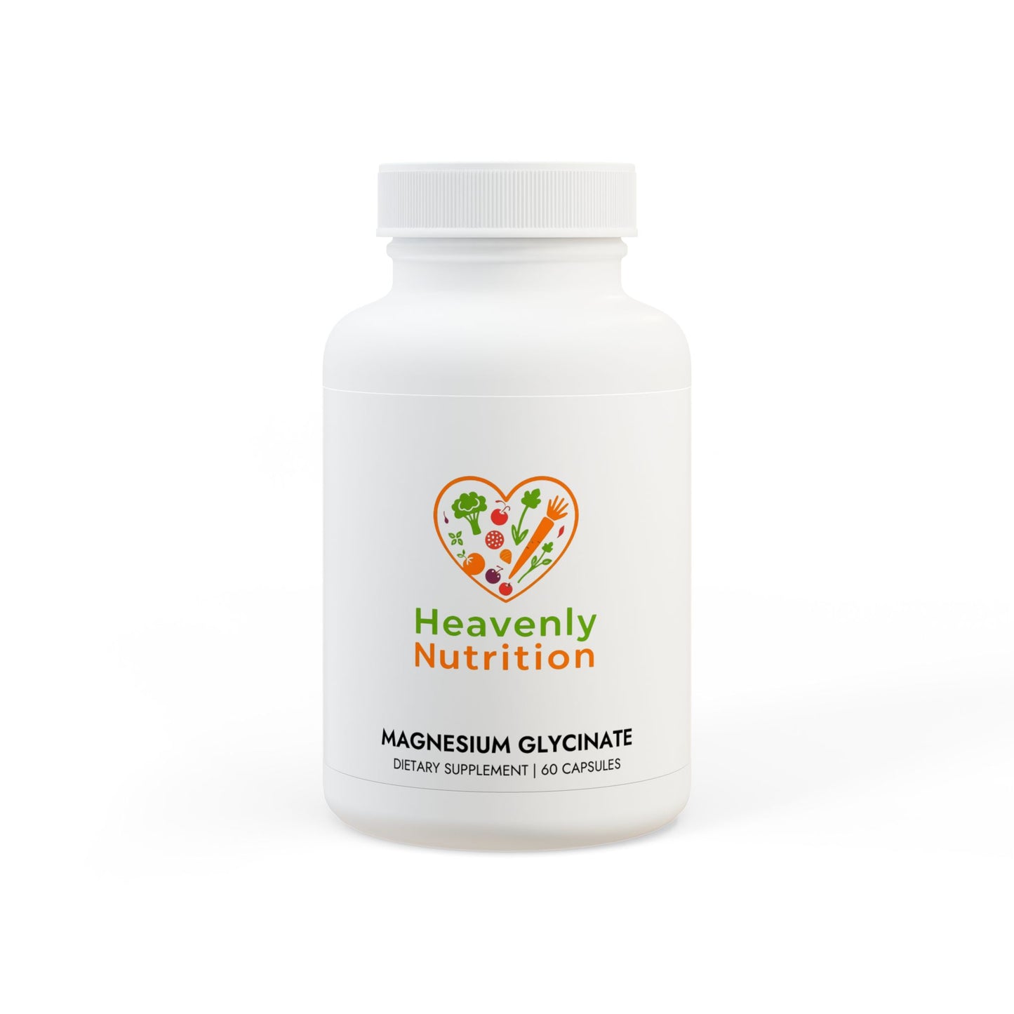 Heavenly Nutrition Magnesium Glycinate Supplement (60 Capsules)
