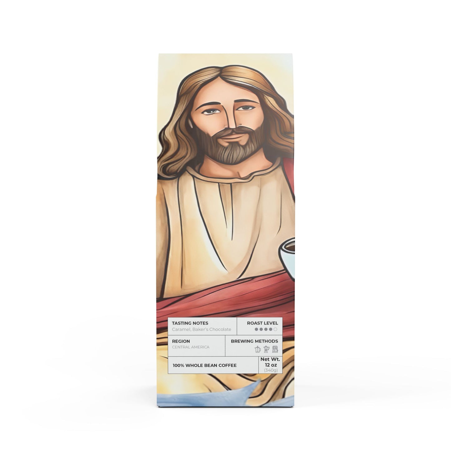 He brews Flathead Valley Coffee Blend (Medium-Dark Roast)